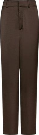 Neo Noir Emmett Heavy Sateen Pants - Dames - Broeken - Bruin - Maat: XS Satijn