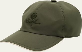 Loro Piana Mens Water-Resistant 6-Panel Baseball Cap