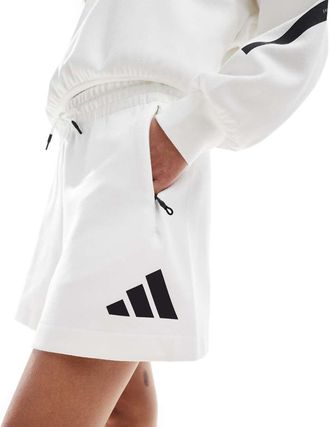 adidas adidas Originals - Z.N.E. - Pantaloncini bianchi-Bianco