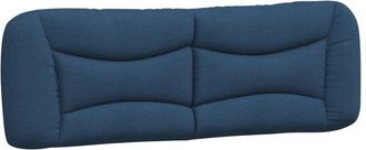 vidaXL Cabecero De Cama Acolchado Tela Azul 160 Cm Vidaxl