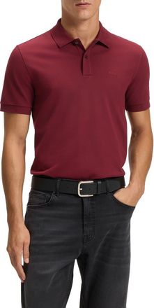 BOSS Pallas Cotton Piqu&eacute; Polo in Dark Red at Nordstrom, Size Xxx-Large
