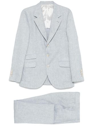 Brunello Cucinelli Linen Single-Breasted Suit