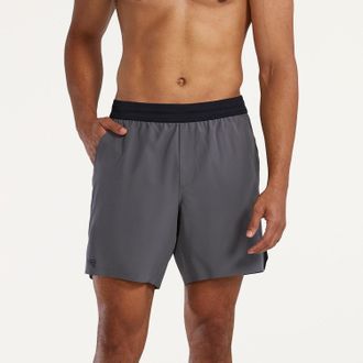 TYR Mens Unbroken Lined 7 Shorts Gray XXL