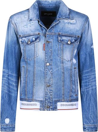 Dsquared2 Over Cotton Denim Jacket