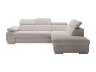 VENTE-UNIQUE.COM Sof&aacute; rinconera terciopelo beige