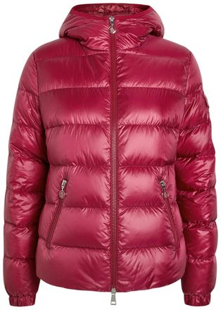 Moncler Glesse Padded Hooded Shell Jacket - Plum - 4 (UK 16 / XL)