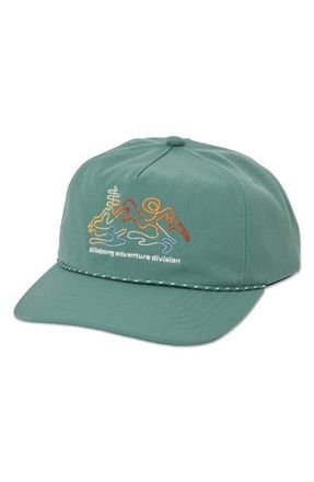 Billabong Adiv Logo Embroidered Baseball Cap in Sea Green at Nordstrom