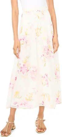 Vince Camuto Pleated Straight Hem Maxi Skirt
