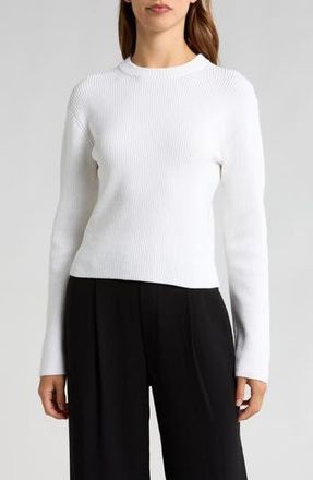 Vince Drop Shoulder Long Sleeve Crewneck T-Shirt in Optic White at Nordstrom Rack, Size X-Small