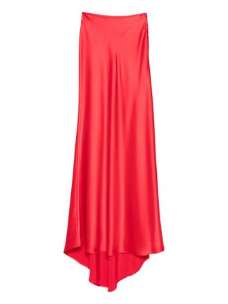 Kiton Asymmetrische maxi-rok - Rood