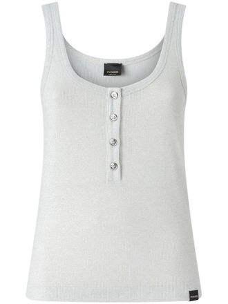 Pinko Metallic tanktop - Grijs