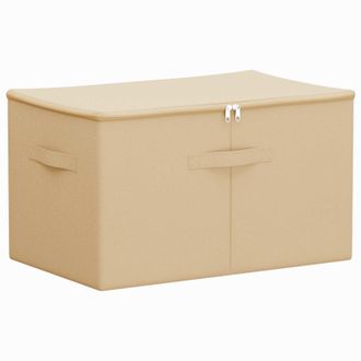 vidaXL Caja De Almacenamiento Crema 55 X 35 X 32 Cm Tejido No Tejido Vidaxl