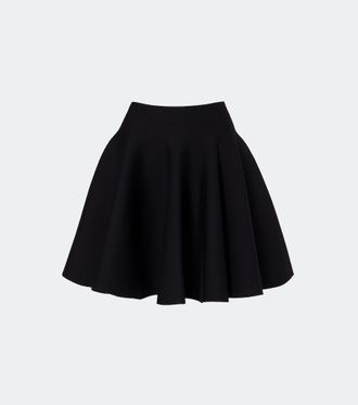 Alaia Ala&iuml;a Minifalda en mezcla de lana