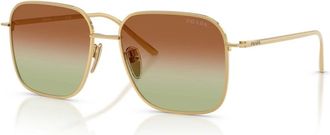 Prada PR C54Sd Zonnebrillen - Dames - Zonnebrillen - Geel - 54 MM - Accessoires