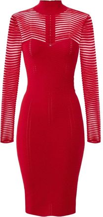 Elisabetta Franchi Elegante Jurk voor Speciale Gelegenheden - Dames - Casual kleedjes - Rood - L - Kleedjes