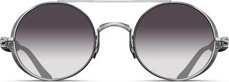 Matsuda M3128 PW-BLK-T Mens Sunglasses Silver Size 48