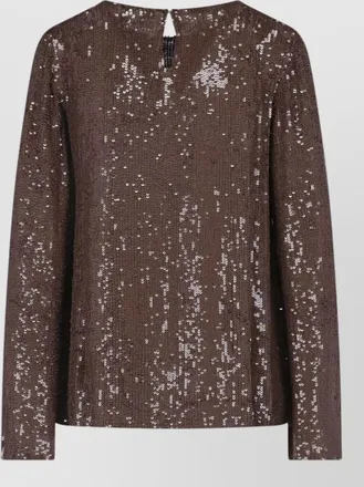 Parosh crewneck blouse