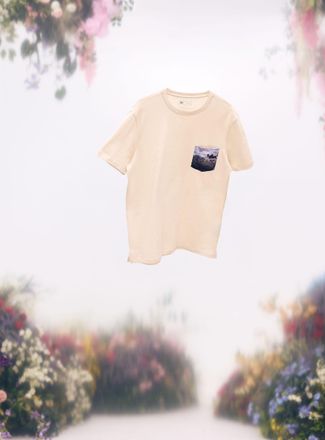 Le 31 Mens Impressionist pocket T-shirt Standard fit A Tribute to Claude Monet Collection