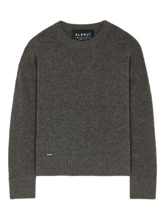 Alanui crew-neck cashmere-blend sweater - Grey