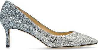 Jimmy Choo London Romy hakken - Dames - Pumps - Grijs - 37 EU - Leer - Schoenen