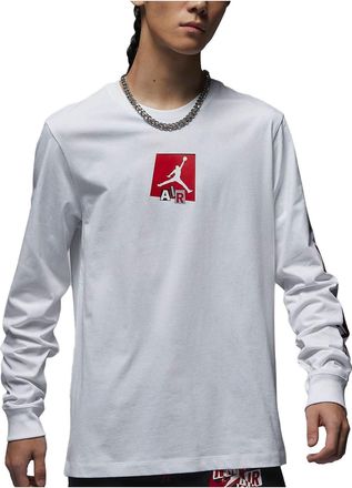 Nike Jordan Air Jordan Brand Graphic Long-Sleeve T-Shirt White FD7018-100