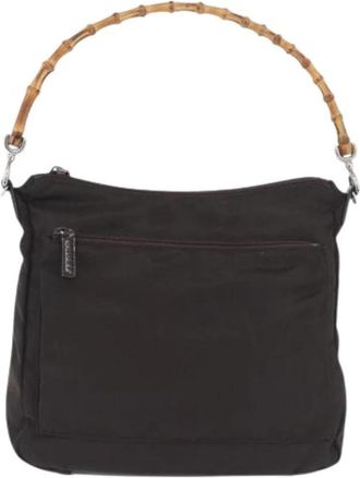 Gucci Pre-owned Vintage Shoulder Bag - Dames - Vintage Schoudertas - Zwart - ONE Size - Leer - Vintage