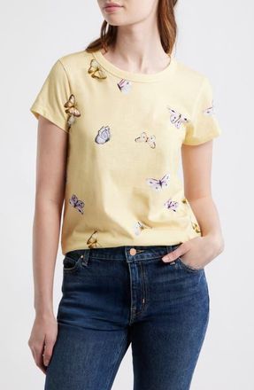 Rag & Bone Tammy Butterfly Pima Cotton T-Shirt at Nordstrom, Size X-Small