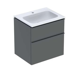 Keramag Keramag - Geberit Icon Set Mueble Lavabo Con Mueble Bajo Lavabo, 2 Cajones