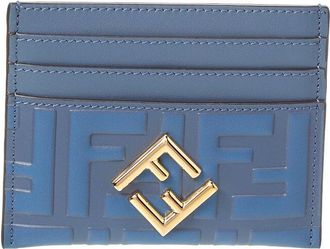Fendi FF Diamonds Leather Card Holder