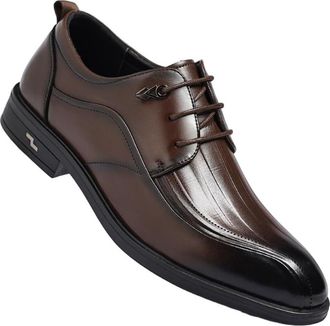 Generic Men Oxford Leather Dress Shoes Low Top Lace Up Design Providing Comfortable Fit with Classic British Style for Business Office Suit Wear Wedding or Ca