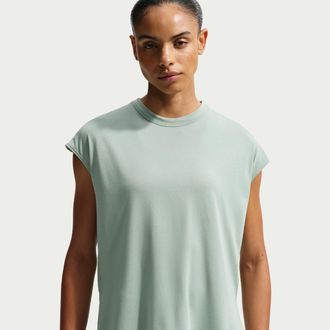 Nike Womens 24.7 ImpossiblySoft Dri-FIT Tank Top in Green | IO1622-006