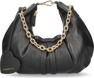 Pretty Ballerinas Croissant Bag With Bow And Removable Clip On Cross Body Strap in Black at Nordstrom