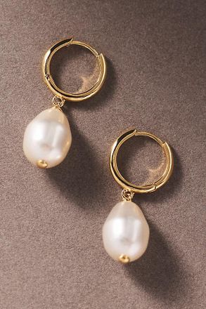 Nadri Madrid Pearl Leverback Earrings