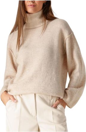 Moss Copenhagen Mschsistine R Pullover - Dames - Coltruien - Beige - S/M - Wol - Truien & Vesten