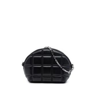 Bottega Veneta Pre-owned Cross Body Bags, female, Black, Size: ONE SIZE Pre-owned Half Moon Shoulder Bag