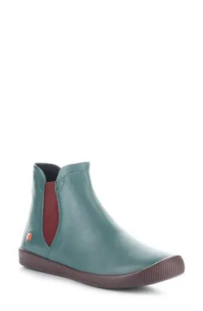 Softinos Itzi Chelsea Boot in Teal/Red Smooth Leather at Nordstrom Rack, Size 10-10.5Us / 41Eu