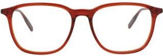 Montblanc 52mm Square Optical Glasses in Burgundy Transparent at Nordstrom Rack