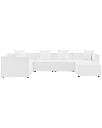 ModWay Saybrook Outdoor Patio Upholstered 6-Piece Sectional Sofa