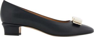 Ferragamo Black Slip On Pumps
