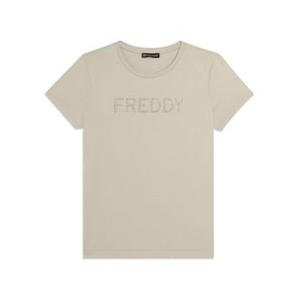Freddy T-shirt manica corta con logo FREDDY in strass
