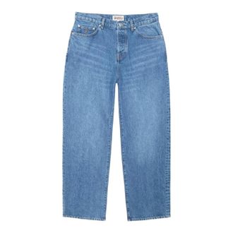 Stüssy Heren, Jeans, Blauw, Maat: W28
