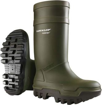 Dunlop Protective Footwear, C662933, Purofort Thermo+ Full Safety, Verde Scuro/Nere, Taglia 41 eu - Dunlop