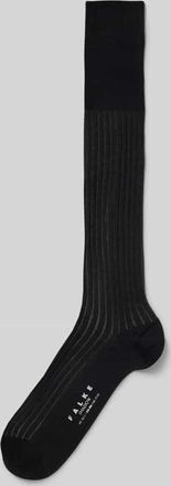 Falke Kniestrümpfe in Ripp-Optik Modell SHADOW in Kitt, Größe 39/40