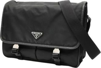 Prada Pre-owned Cross Body Bags, female, Black, Size: ONE SIZE Pre-owned Vintage Shoulder Bag