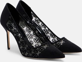 Manolo Blahnik Capcour 90 lace pumps