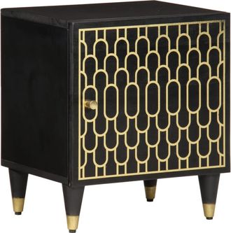 vidaXL Mesita De Noche De Madera Maciza De Mango 40x33x46 Cm Vidaxl