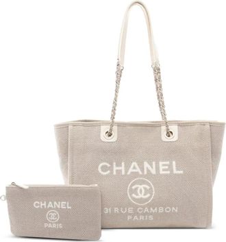 Chanel Borsa tote Deauville 2021 - Toni neutri