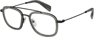 Yohji Yamamoto Grijze Aviator Optische Frames - Heren - Brillen - Grijs - ONE Size - Accessoires