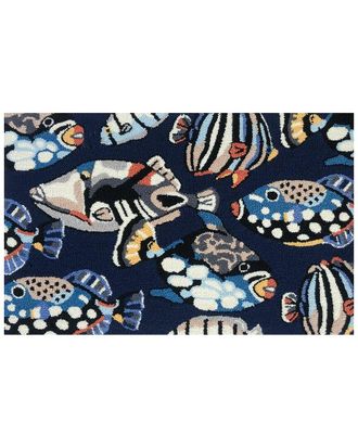 The Rug Market Pattern Fish Toss 24x36in Doormat