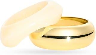 Argento Vivo Chunky Set of 2 Assorted Bangle Bracelets in Gold at Nordstrom Rack